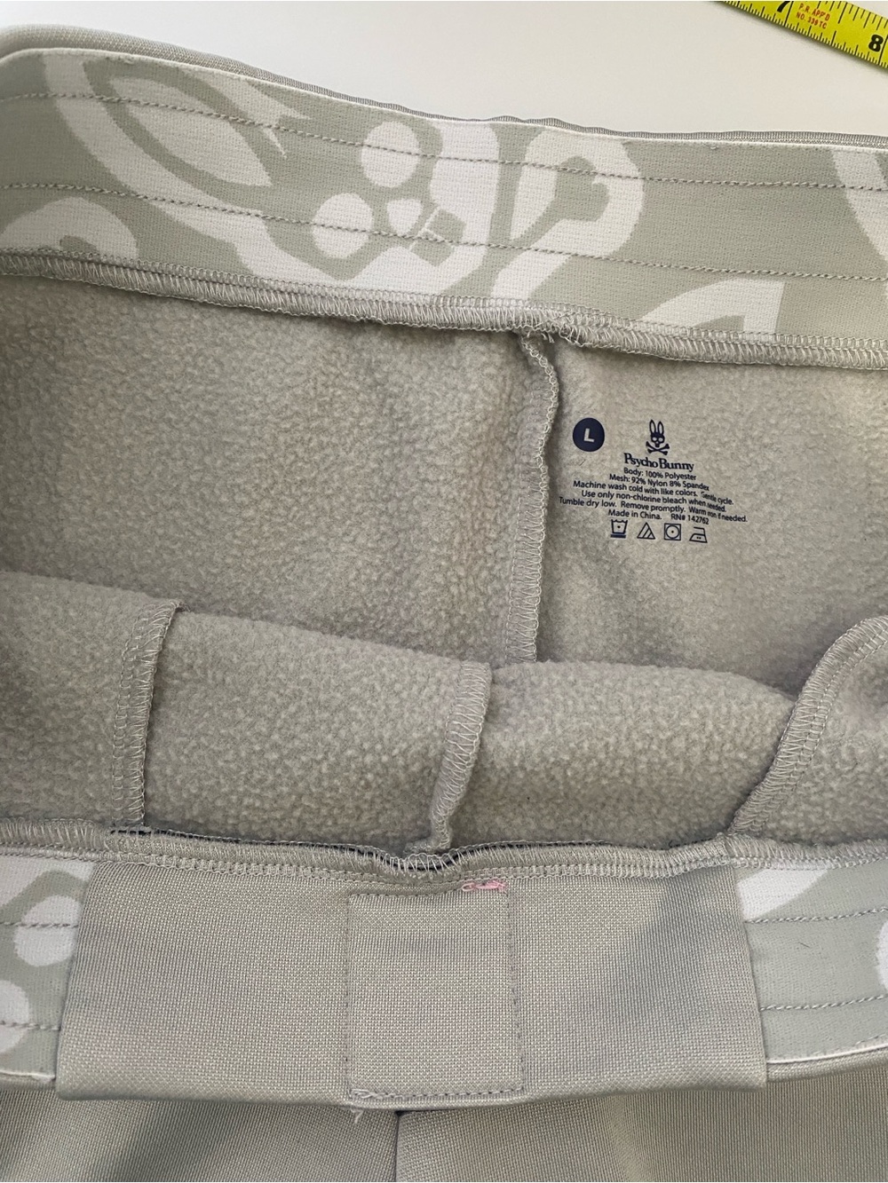 Psycho Bunny Jogger Sweatpants Pink Logo Gray Comfy Streetwear Fleece L Men - Picture 7 of 11